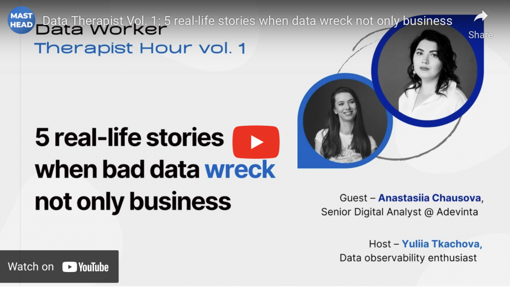 Data Therapist Vol.1: 5 real-life stories when data wreck not only business